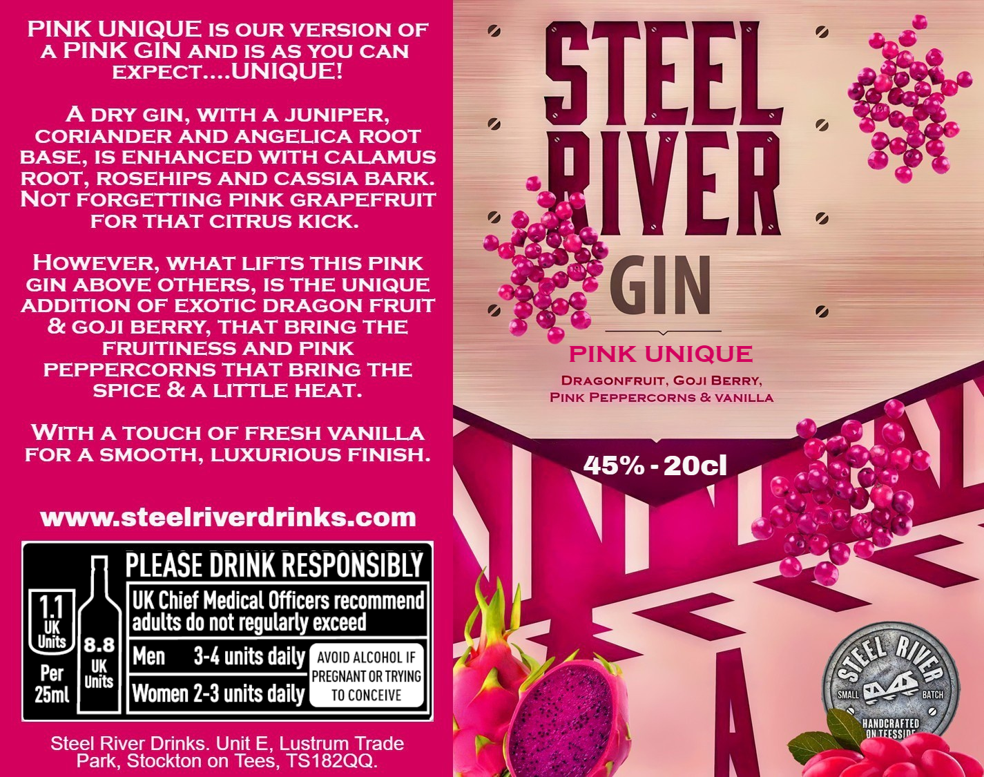 PINK DRAGON GIN - 20cl Bottle