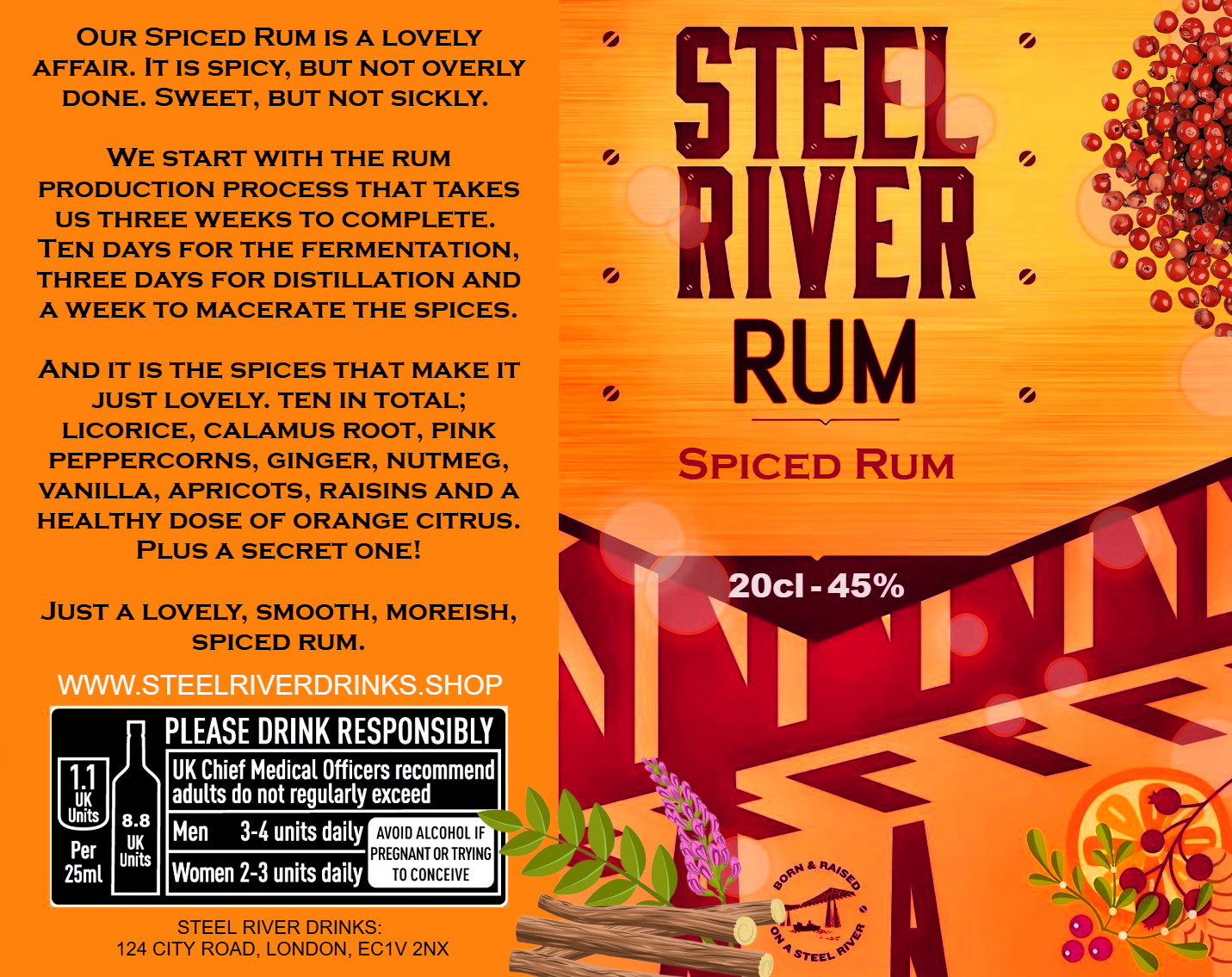 SPICED RUM - 20cl Bottle