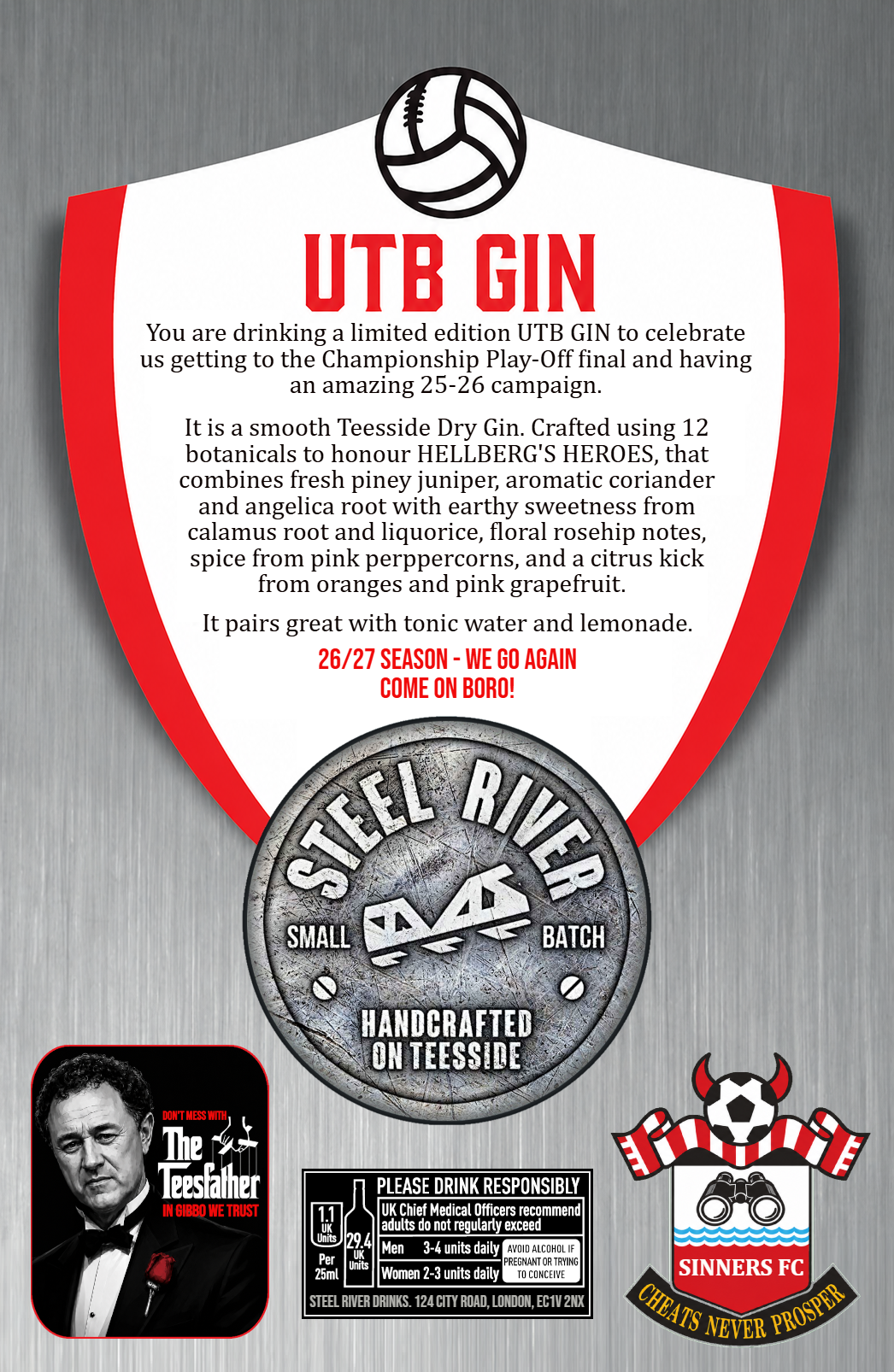 UTB GIN 70cl Pouch