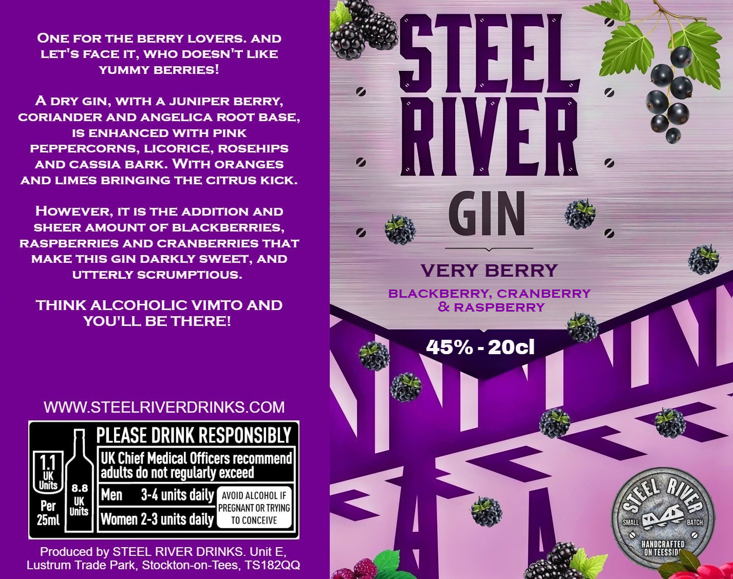 VERY BERRY GIN - 20cl Bottle