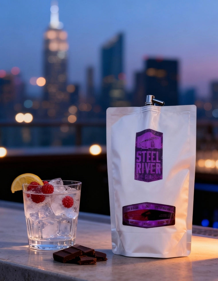 BACK 2 BLACK GIN 70cl Pouch