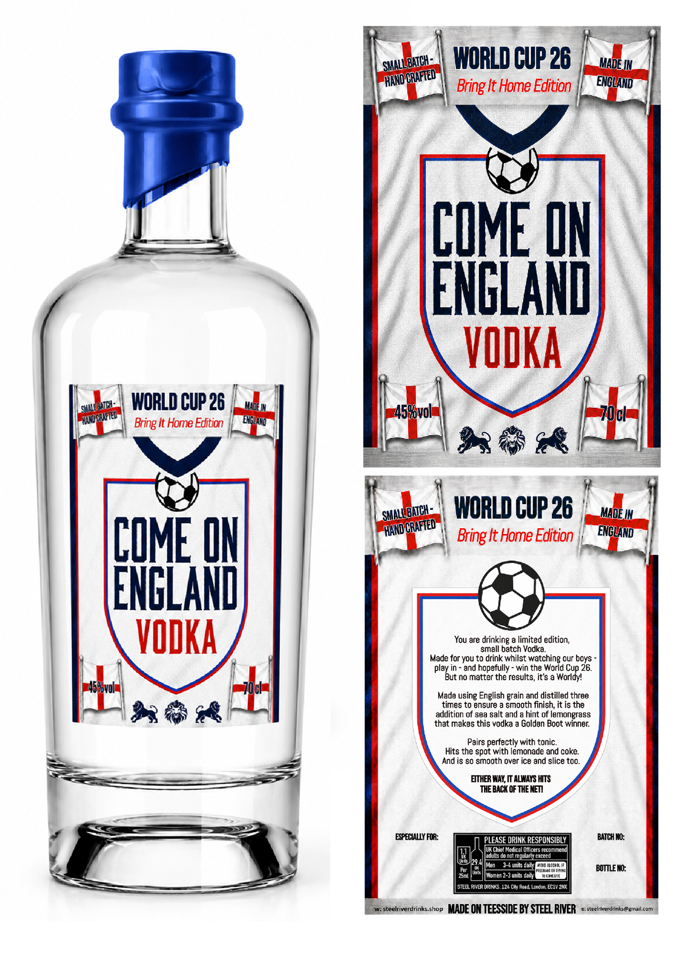 COME ON ENGLAND VODKA
