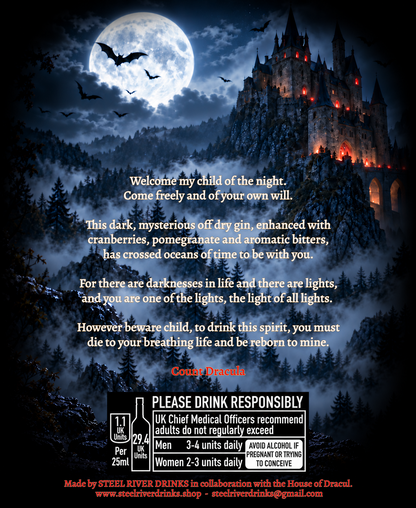 DRACUL GIN bottle