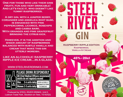 RASPBERRY RIPPLE GIN - 20cl Bottle