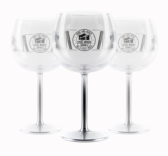 2 Steel River OUTDOOR Goblets